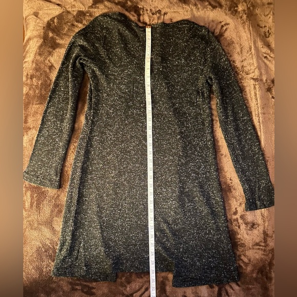 Byer California Charcoal Open Front Duster with Tie Closure - Picture 5 of 6